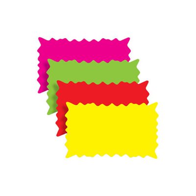Sign Card 5.0 x 3.0 Burst (Blanks) 