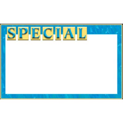 Sign Card 5.5 x 3.5 Special 