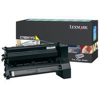 OEM Lexmark C780H1YG Yellow High Yield Toner Cartridge for C780, C782, X780, X782 [10,000 Pages]