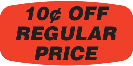 10¢ Off Regular Price Label | Roll of 1,000