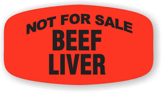 Not for sale Beef Liver Label | Roll of 1,000