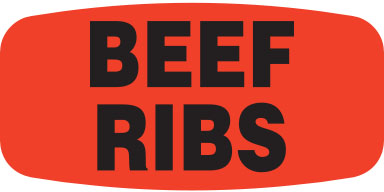 Beef Ribs Label | Roll of 1,000 – Print.Save.Repeat.
