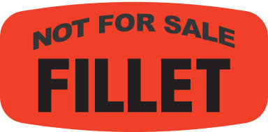 Not For Sale Fillet  Label | Roll of 1,000
