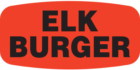 Elk Burger   Label | Roll of 1,000