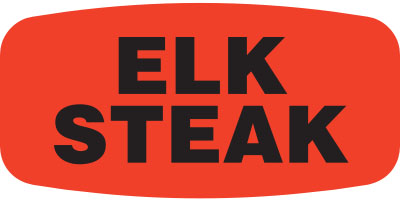 Elk Steak  Label | Roll of 1,000