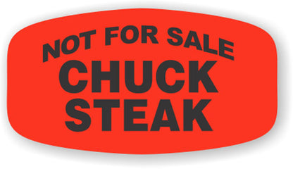 Not For Sale Chuck Steak Label | Roll of 1,000