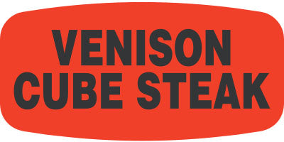 Venison Cube Steak  Label | Roll of 1,000