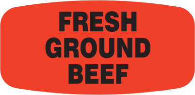 Fresh Ground Beef  Label | Roll of 1,000