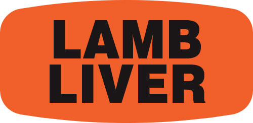 Lamb Liver Label | Roll of 1,000