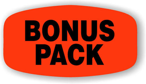 Bonus Pack  Label | Roll of 1,000