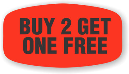 Buy 2 Get One Free  Label | Roll of 1,000