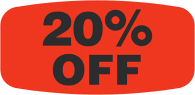 20% Off  Label | Roll of 1,000