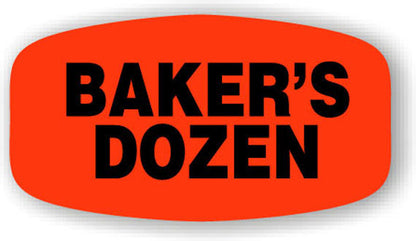 Bakers Dozen  Label | Roll of 1,000