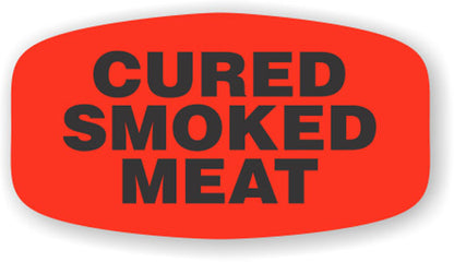 Cured Smoked Meat  Label | Roll of 1,000