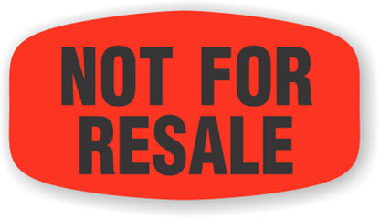 Not For Resale  Label | Roll of 1,000