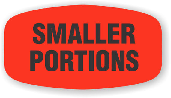 Smaller Portions  Label | Roll of 1,000