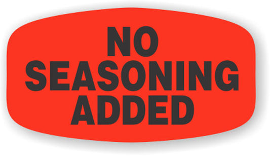 No Seasoning Added Label | Roll of 1,000