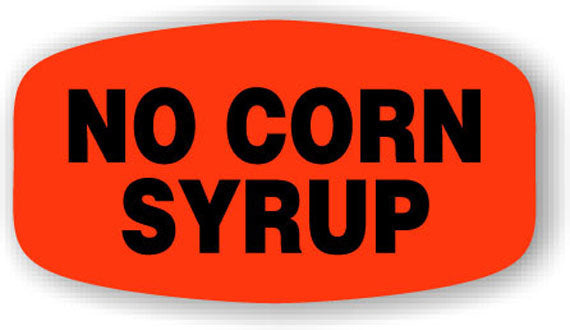 No Corn Syrup  Label | Roll of 1,000