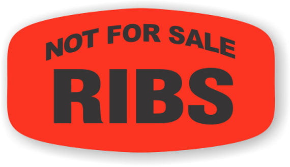 Not For Sale Ribs  Label | Roll of 1,000