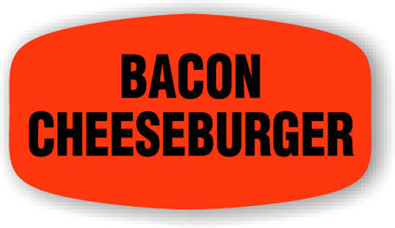 Bacon Cheeseburger   Label | Roll of 1,000