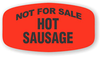 Not For Sale Hot Sausage Label | Roll of 1,000