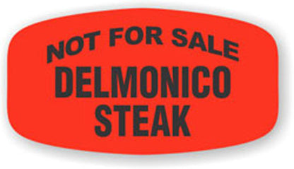 Not for Sale Delmonico Steak  Label | Roll of 1,000