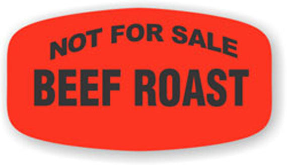 Not for Sale Beef Roast  Label | Roll of 1,000