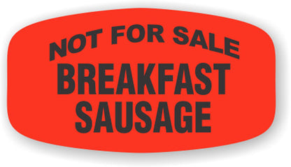 Not for Sale Breakfast Sausage Label | Roll of 1,000