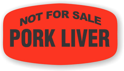 Not for Sale Pork Liver Label | Roll of 1,000