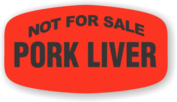 Not for Sale Pork Liver Label | Roll of 1,000