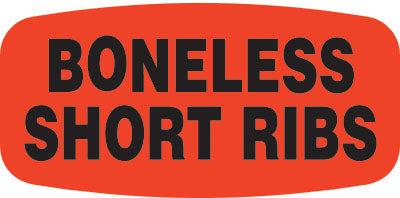 Boneless Short Ribs Label | Roll of 1,000