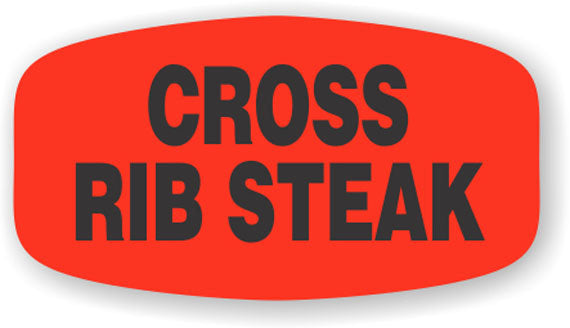 Cross Rib Steak Label | Roll of 1,000
