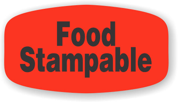 Food Stampable Label | Roll of 1,000