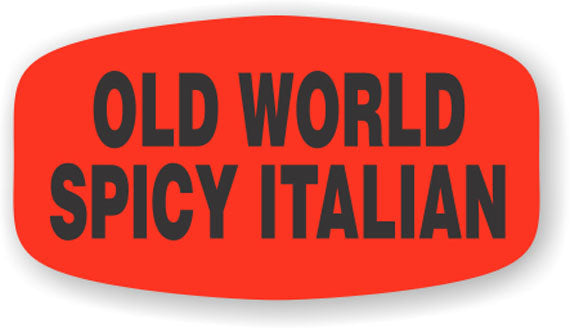 Old World Spicy Italian Label | Roll of 1,000