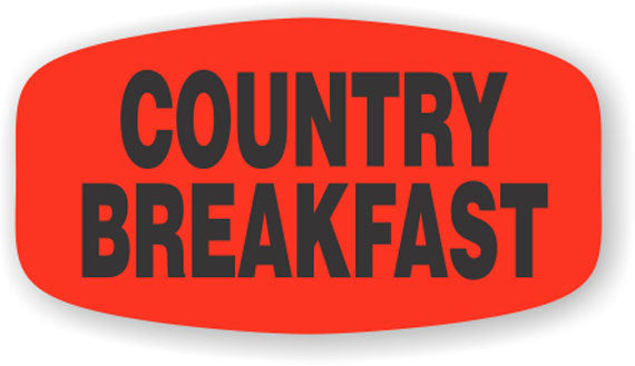 Country Breakfast Label | Roll of 1,000