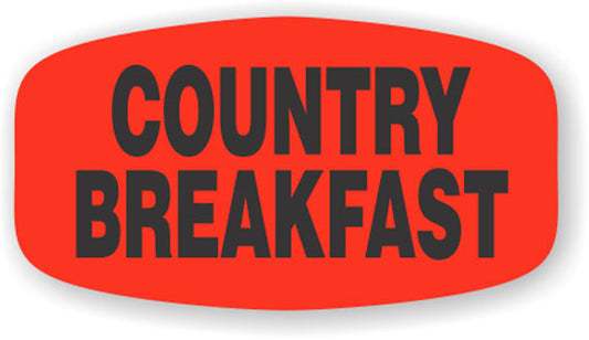 Country Breakfast Label | Roll of 1,000