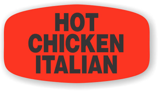 Hot Chicken Italian Label | Roll of 1,000