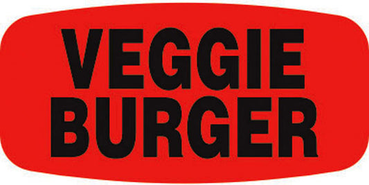 Veggie Burger Label | Roll of 1,000