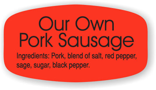 Pork Sausage (Our Own) Label | Roll of 1,000