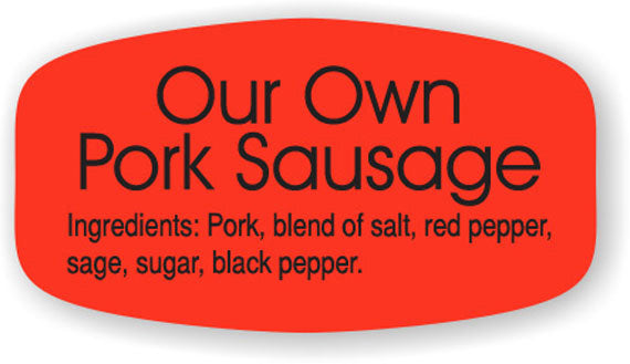 Pork Sausage (Our Own) Label | Roll of 1,000