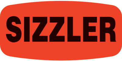 Sizzler  Label | Roll of 1,000