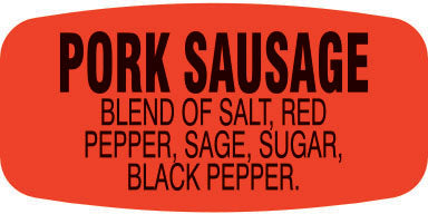 Pork Sausage w/ing Label | Roll of 1,000