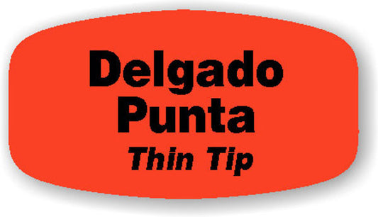 Thin Tip / Delgado Punta Label | Roll of 1,000