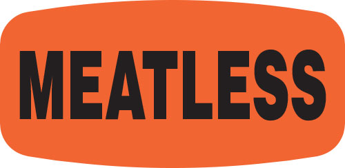 Meatless Label | Roll of 1,000