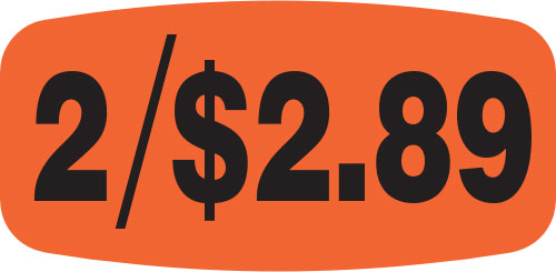 2/$2.89  Label | Roll of 1,000