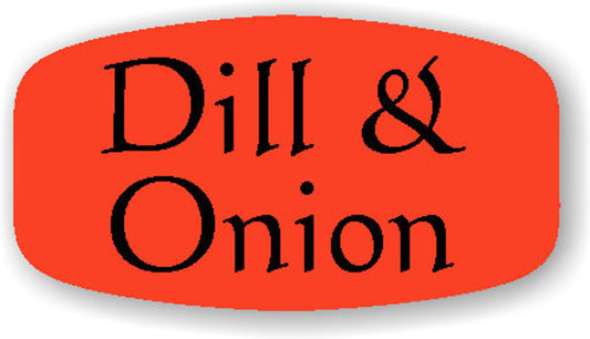 Dill and Onion Label | Roll of 1,000