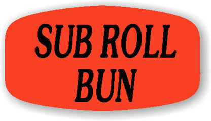 Sub Roll Bun  Label | Roll of 1,000