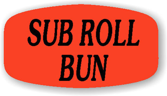 Sub Roll Bun  Label | Roll of 1,000