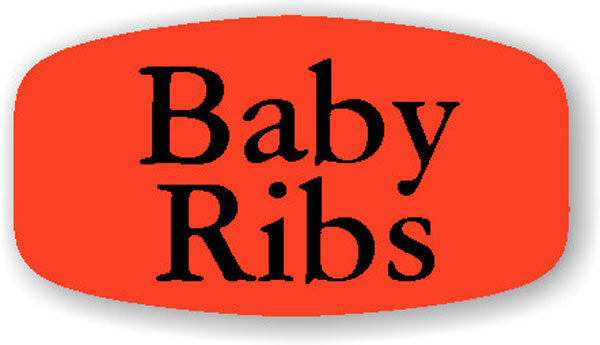 Baby Ribs Label | Roll of 1,000