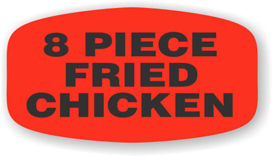 8 Piece Fried Chicken Label | Roll of 1,000